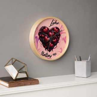 Follow My Heart – Art Vibrant & Moderne Clock