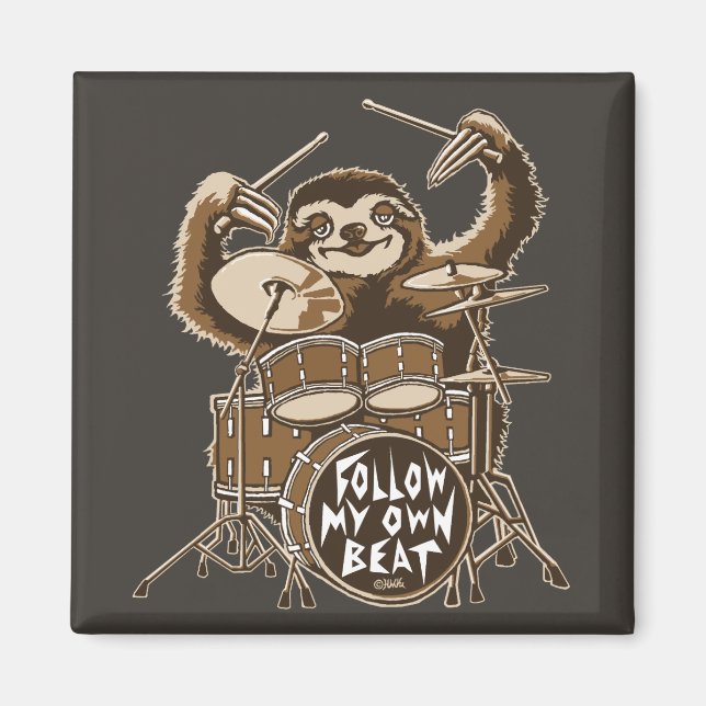 Follow my own beat magnet (Front)