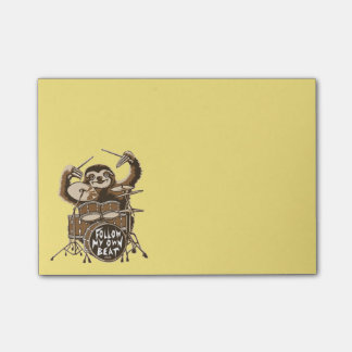 Follow my own beat post-it notes