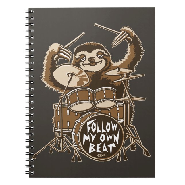 Follow my own beat spiral notebook (Front)