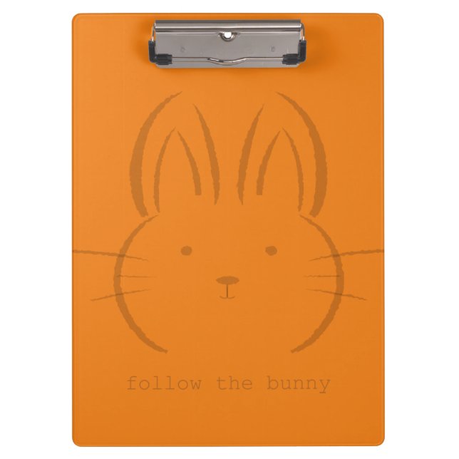 Follow the Bunny Clipboard of Halloween Joy (Front)