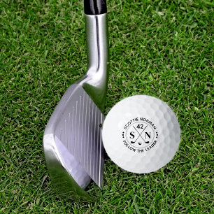 'Follow the Leader' Custom Monogram Golf Balls