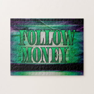 Follow the Money - Grunge Jigsaw Puzzle
