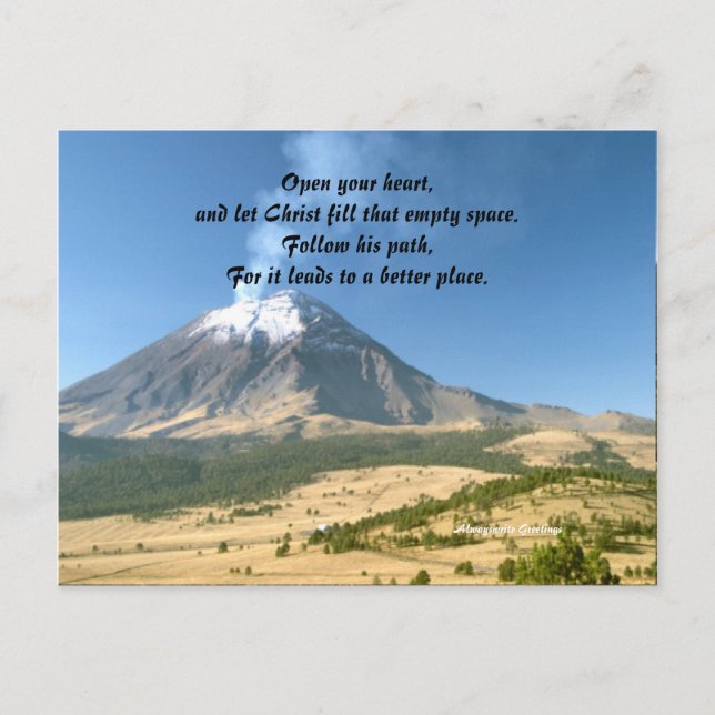 Follow the path of christ postcard (Front)