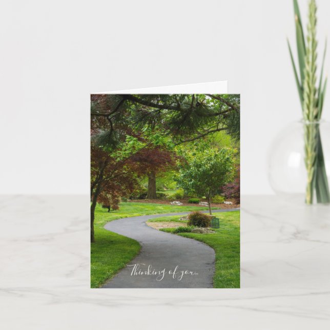 Follow The Pathway Thinking Of You Card (Front)