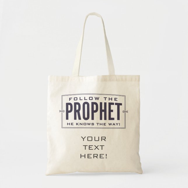 Follow the Prophet. tote (CUSTOMIZE) Bag (Front)