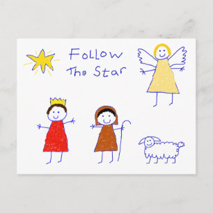 Follow The Star Postcard