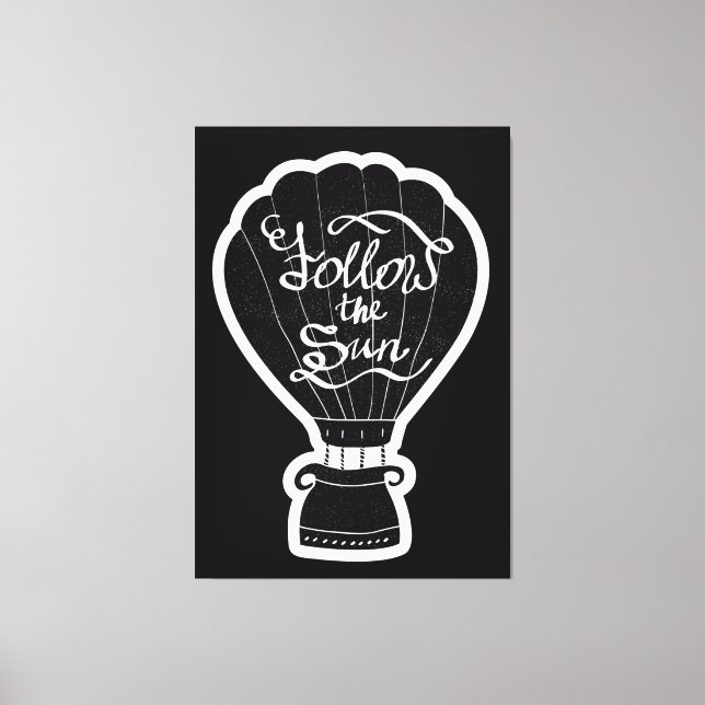 Follow The Sun Canvas Print (Front)