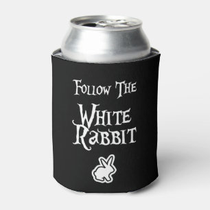 Follow the White Rabbit Can Cooler