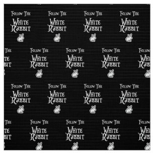 Follow the White Rabbit Fabric