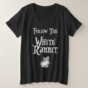 Follow the White Rabbit Plus Size T-Shirt