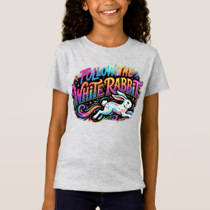Follow the White Rabbit T-Shirt Design