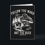 Follow The Word Not The Herd Christian Bible Verse Card<br><div class="desc">Follow The Word Not The Herd Christian Bible Verse Jesus</div>