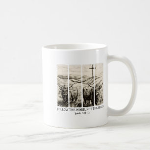 Follow The Word Not The Herd Western Christian Jes Coffee Mug