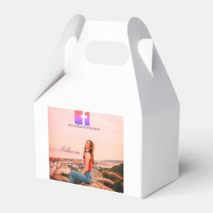 follow us facebook username social media photo favour box