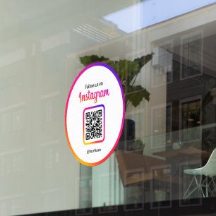 Follow Us On Instagram QR Code Custom