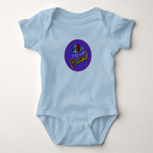 Follow Your Bliss - Vibrant Motivational Art Print Baby Bodysuit