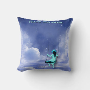 Follow your dream acrylic print cushion