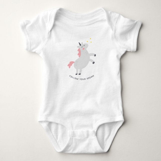 Follow your dream baby bodysuit (Front)