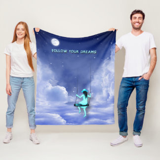 Follow your dream    fleece blanket