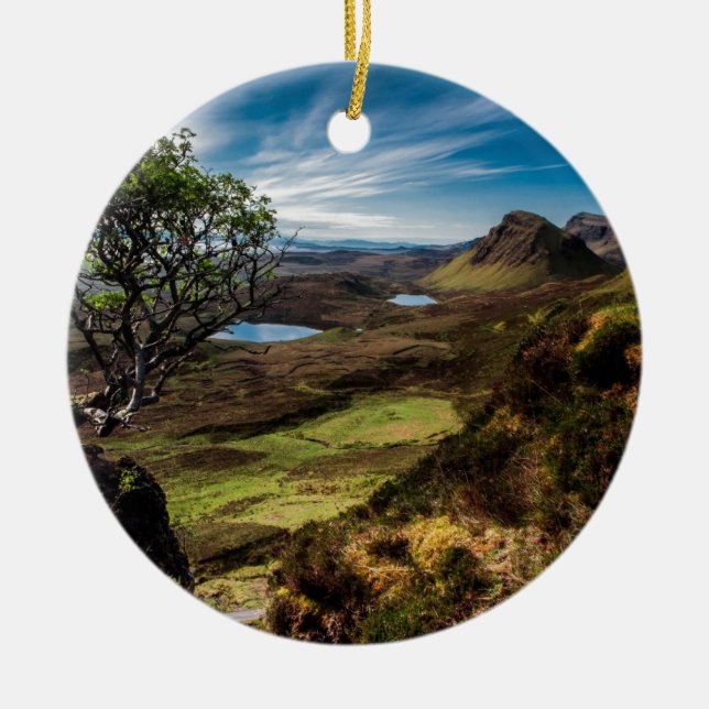 Follow your dreams! ceramic tree decoration (Front)