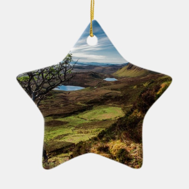 Follow your dreams! ceramic tree decoration (Front)