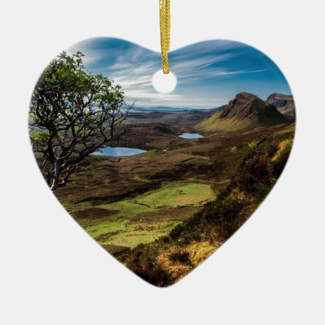 Follow your dreams! ceramic tree decoration (Front)