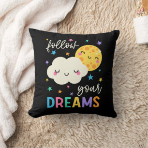 Follow Your Dreams   Cloud & Moon Cushion
