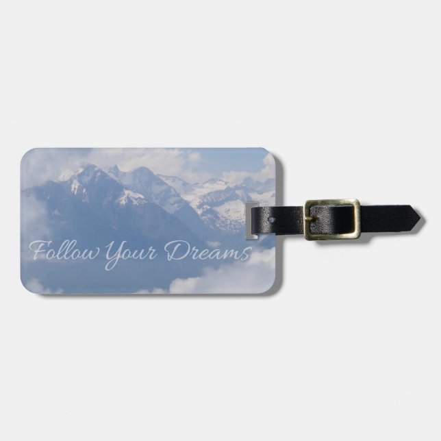 Follow Your Dreams custom luggage tag (Front Horizontal)