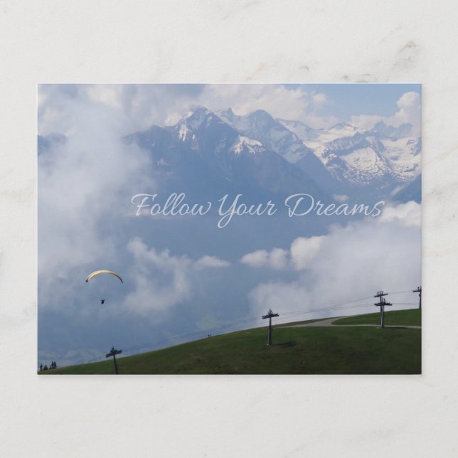 Follow Your Dreams custom postcards (Front)