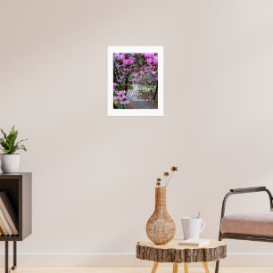 Follow Your Dreams Garden Path Floral Poster
