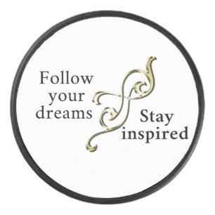 Follow Your Dreams – Inspirational Bracelet for  Hockey Puck