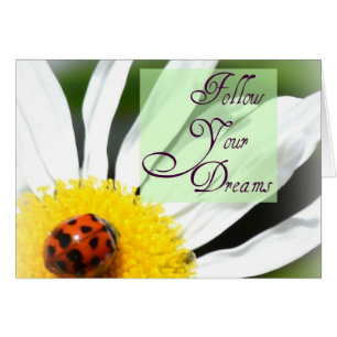 Follow Your Dreams Ladybug Card