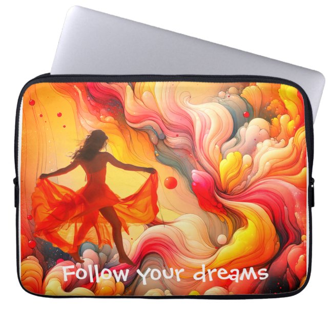Follow Your Dreams Laptop Sleeve (Front)