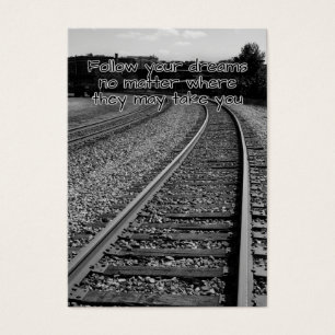 Follow your dreams motivational card