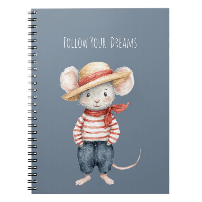 Follow Your Dreams Mouse Notebook (Front)