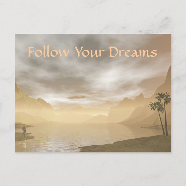 Follow Your Dreams Postcard (Front)