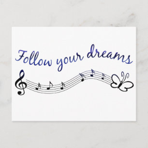 Follow Your Dreams Postcard