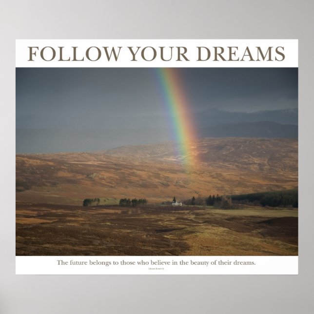 Follow Your Dreams - Rainbow Poster (Front)