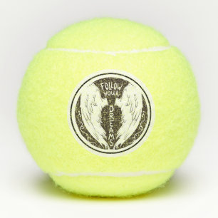 Follow Your Dreams  with Angels Wing Tennis Balls