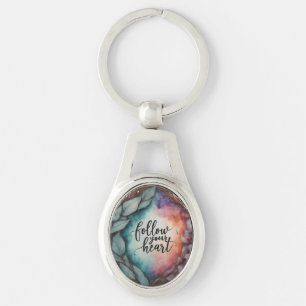 Follow Your Heart - Oval Keychain