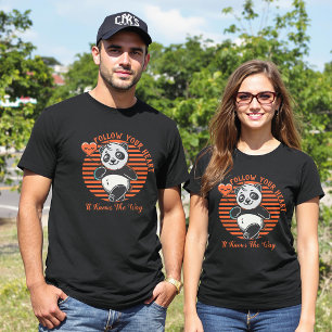 Follow Your Heart Panda Couple Matching  T-Shirt