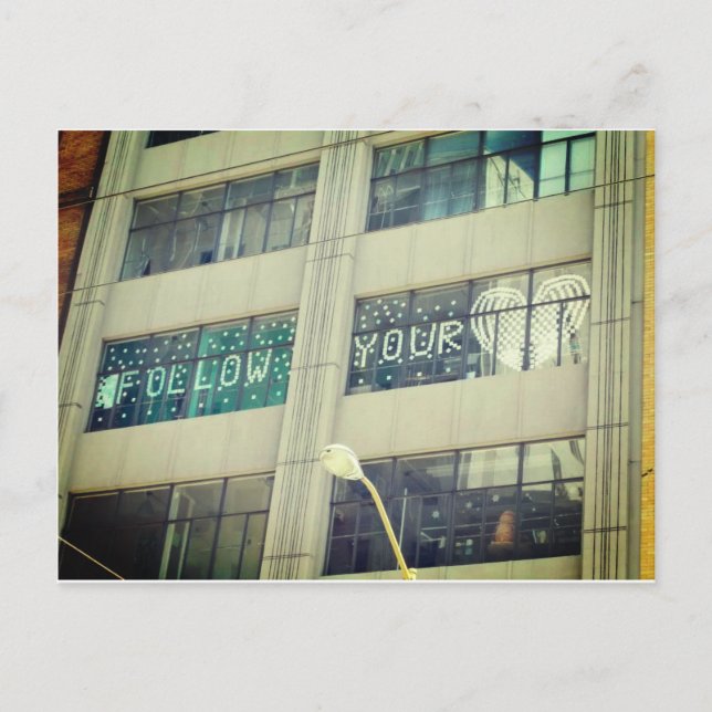 Follow Your Heart Postcard (Front)