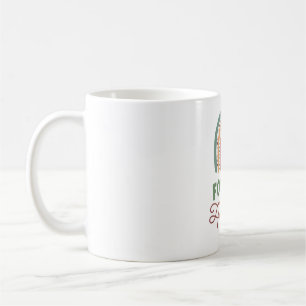 Follow Your Heart Retro Rainbow Inspirational Desi Coffee Mug