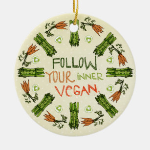 Follow Your Inner Vegan Ornament