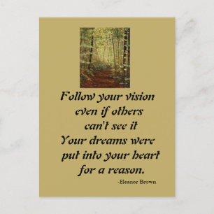 FOLLOW YOUR VISION POSTCARD