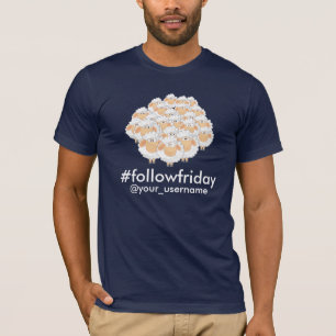 #followfriday Custom Username Black Sheep T-Shirt
