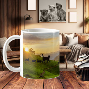Following the Cat Trail Fun Family Mug