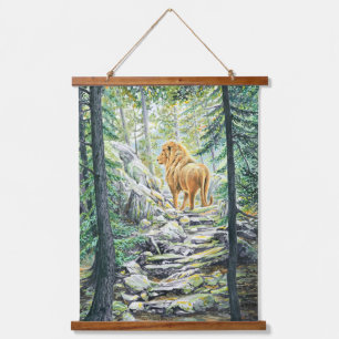 Following the Lion - Hanging Tapestry