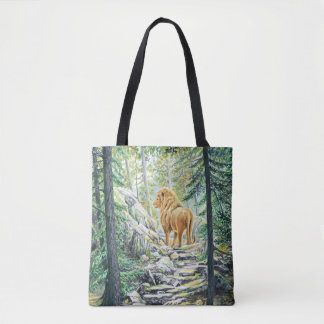 Following the Lion - Tote Bag